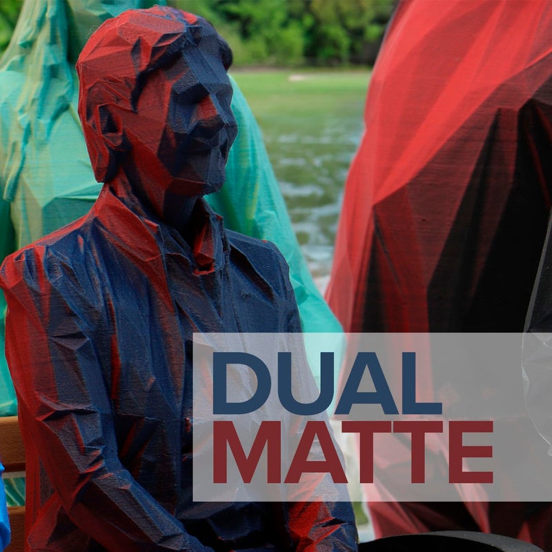 polymaker Panchroma Dual Color Matte PLA Filament, Matte Mixed Berries (Red-Dark Blue) 1.75mm 3D Printing Filament, 3D Printer PLA Filament, Fit Most FDM 3D Printers, 1kg Spool (2.2lb) - Image 4